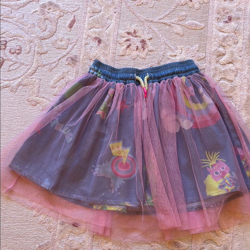 Colorful Tulle Skirt with Fun Prints